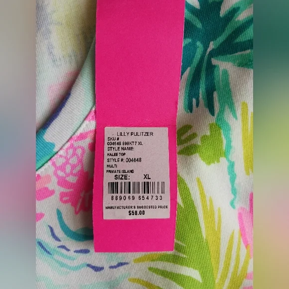 Lilly Pulitzer Halee Top XL - Picture 4 of 6
